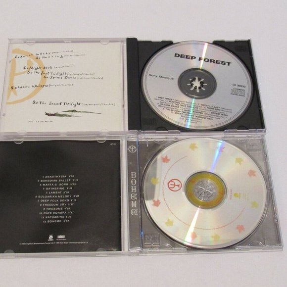 Lot of 2 Deep Forest CD's Self Titled and Boheme World Music Electronic VG+ - Picture 3 of 5